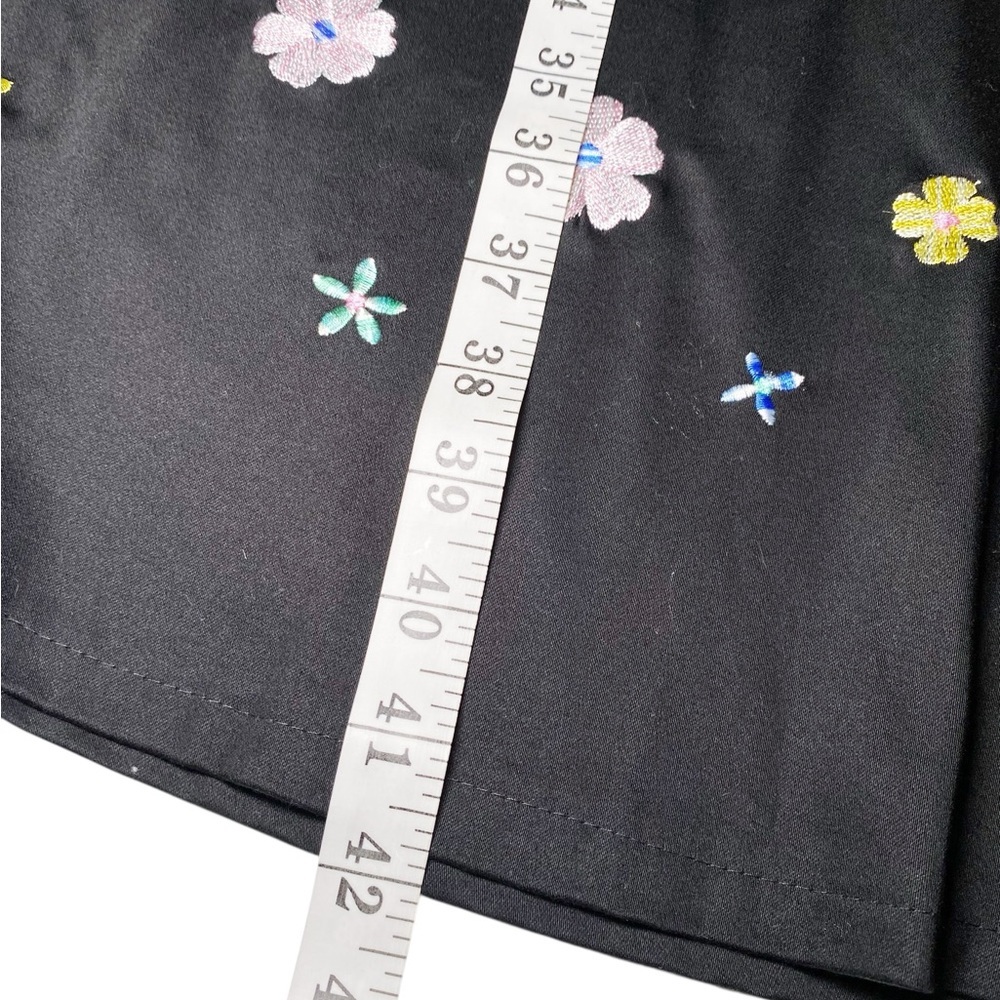 Sag Harbor Black Dress with Floral Embroidery - Picture 15 of 16